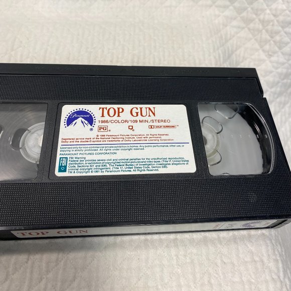 Original Top Gun VHS Tape - Picture 2 of 8